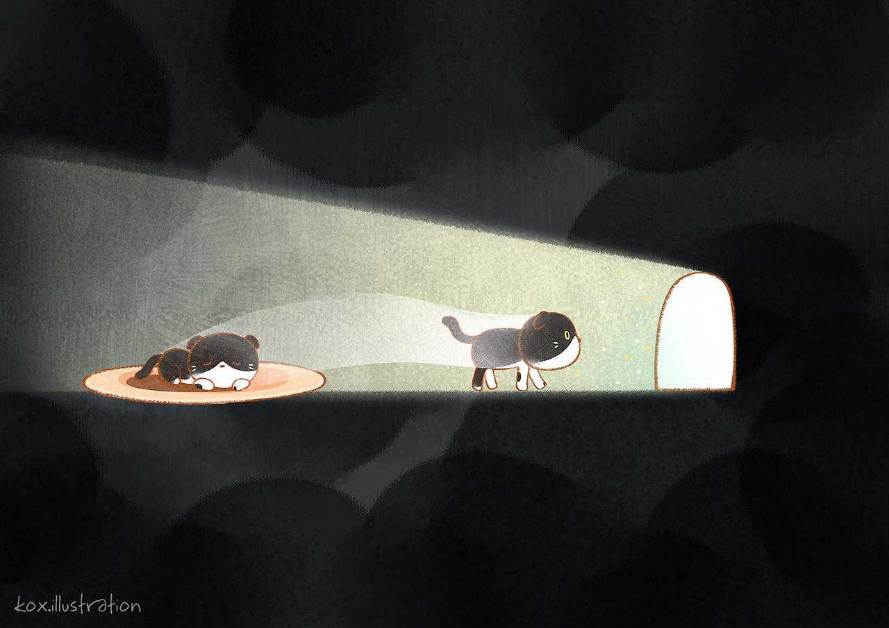 猫之梦（图ZMTk2Mzc5MDU2） - 绘本 - 站酷设计师Kox豪烁郎原创素材 - 站酷ZCOOL