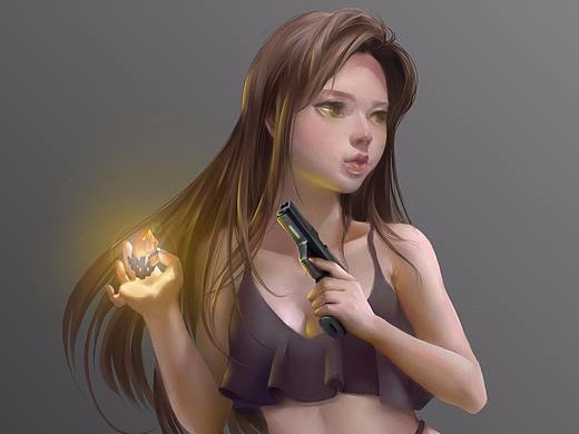 美女全身概念创作