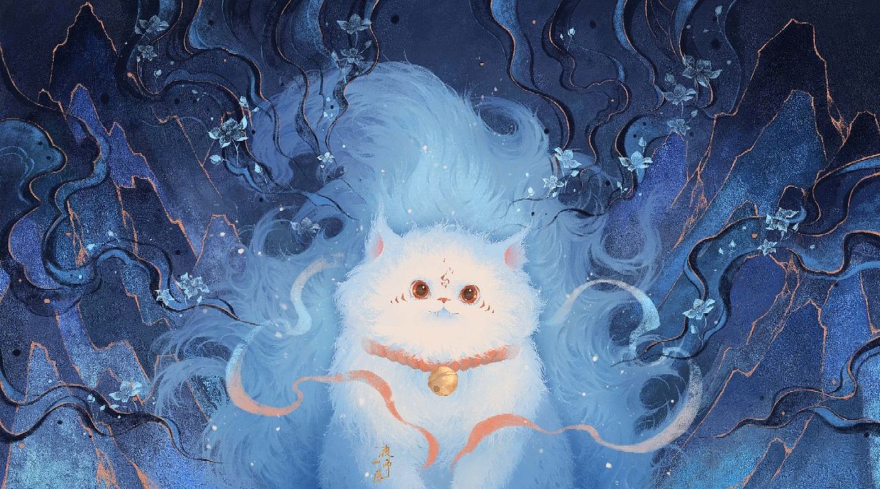 猫仙子（图ZMzUwMjcwNDUy） - 商业插画 - 站酷设计师夜画雨落原创素材 - 站酷ZCOOL