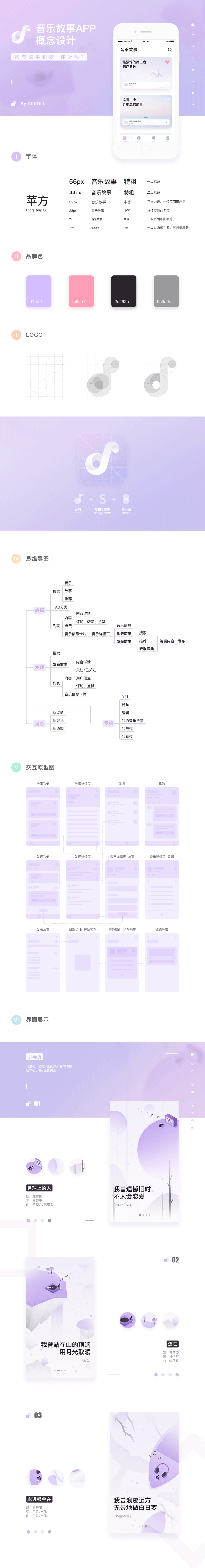 音乐故事APP概念设计(图ZMTEwNTEwMTMy) - APP界面 - 站酷设计师kkuii原创素材 - 站酷ZCOOL