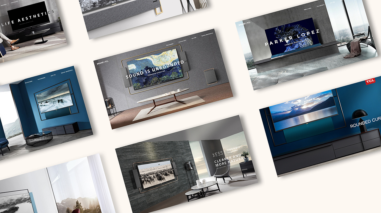 TCL 海外电视视觉平面美图