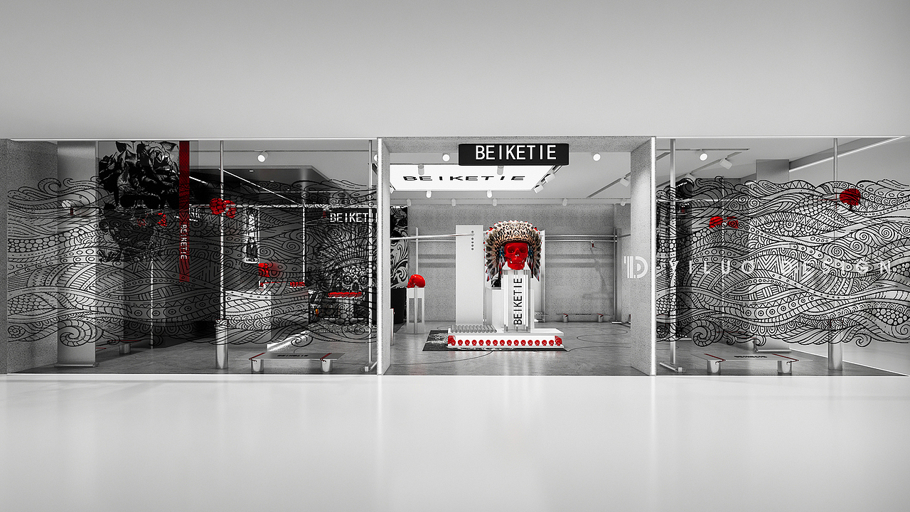 YLD STUDIO｜BEIKETIE服装空间形象设计（图ZMjYzNzMyMTI4） - 商业空间设计 - 站酷设计师一落设计事务所原创素材 - 站酷ZCOOL