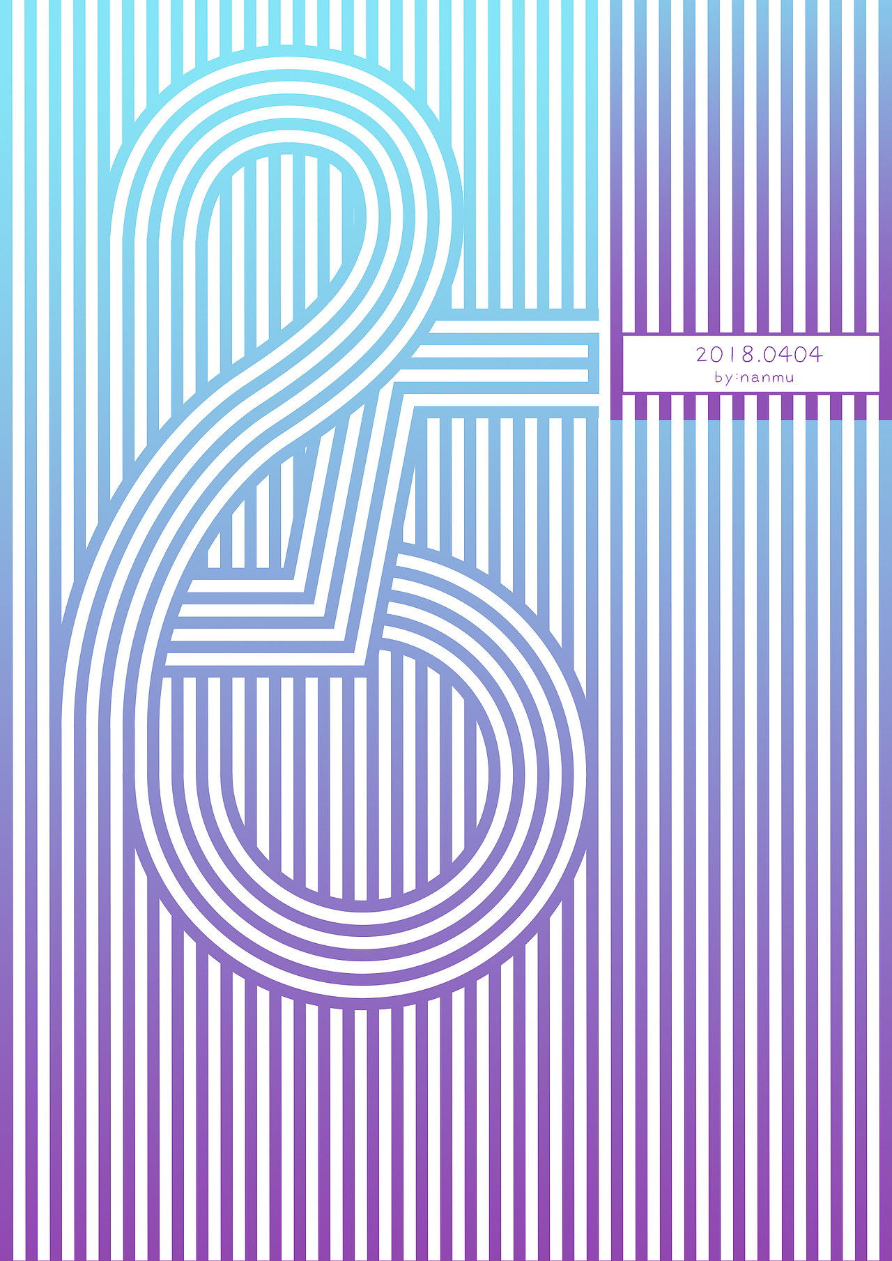 ai渐变条纹文字65练