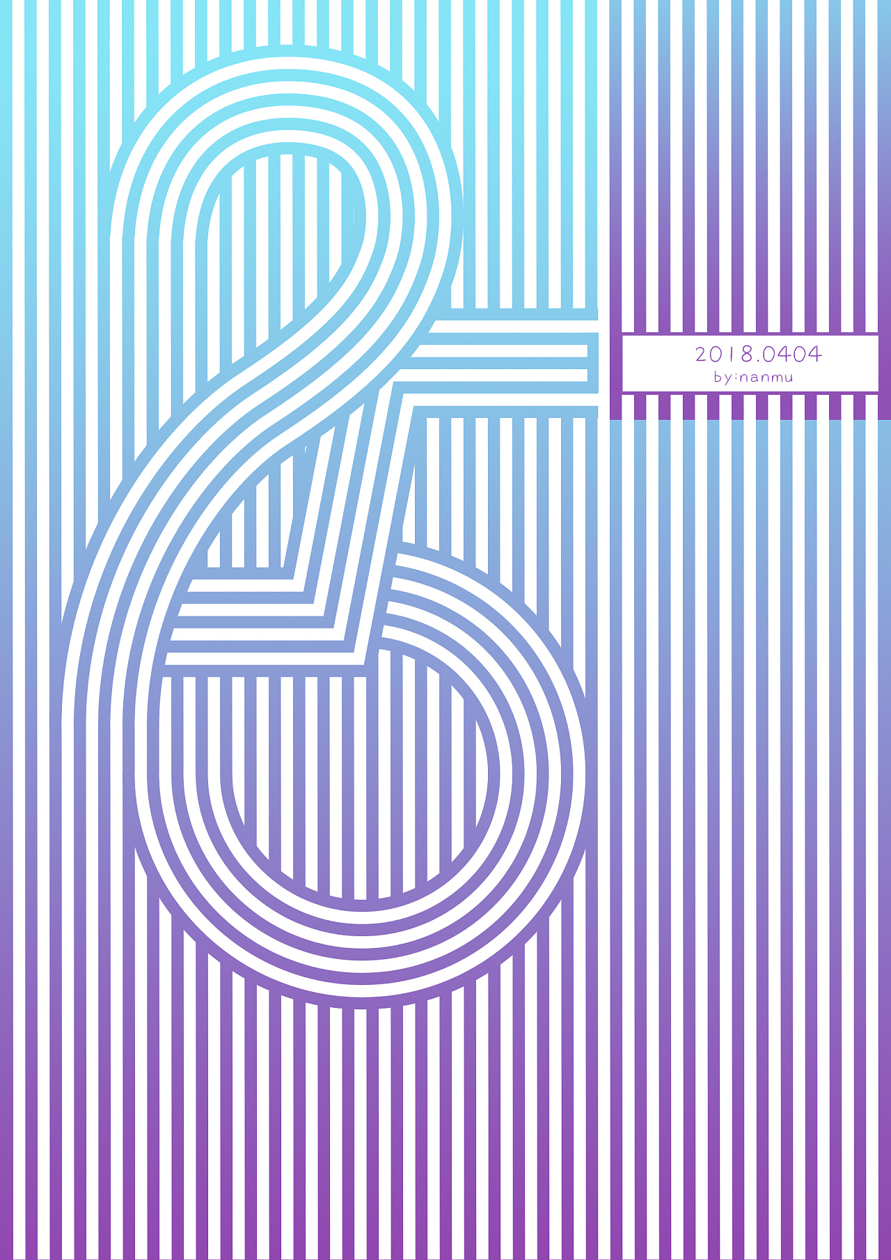 ai渐变条纹文字(65练)