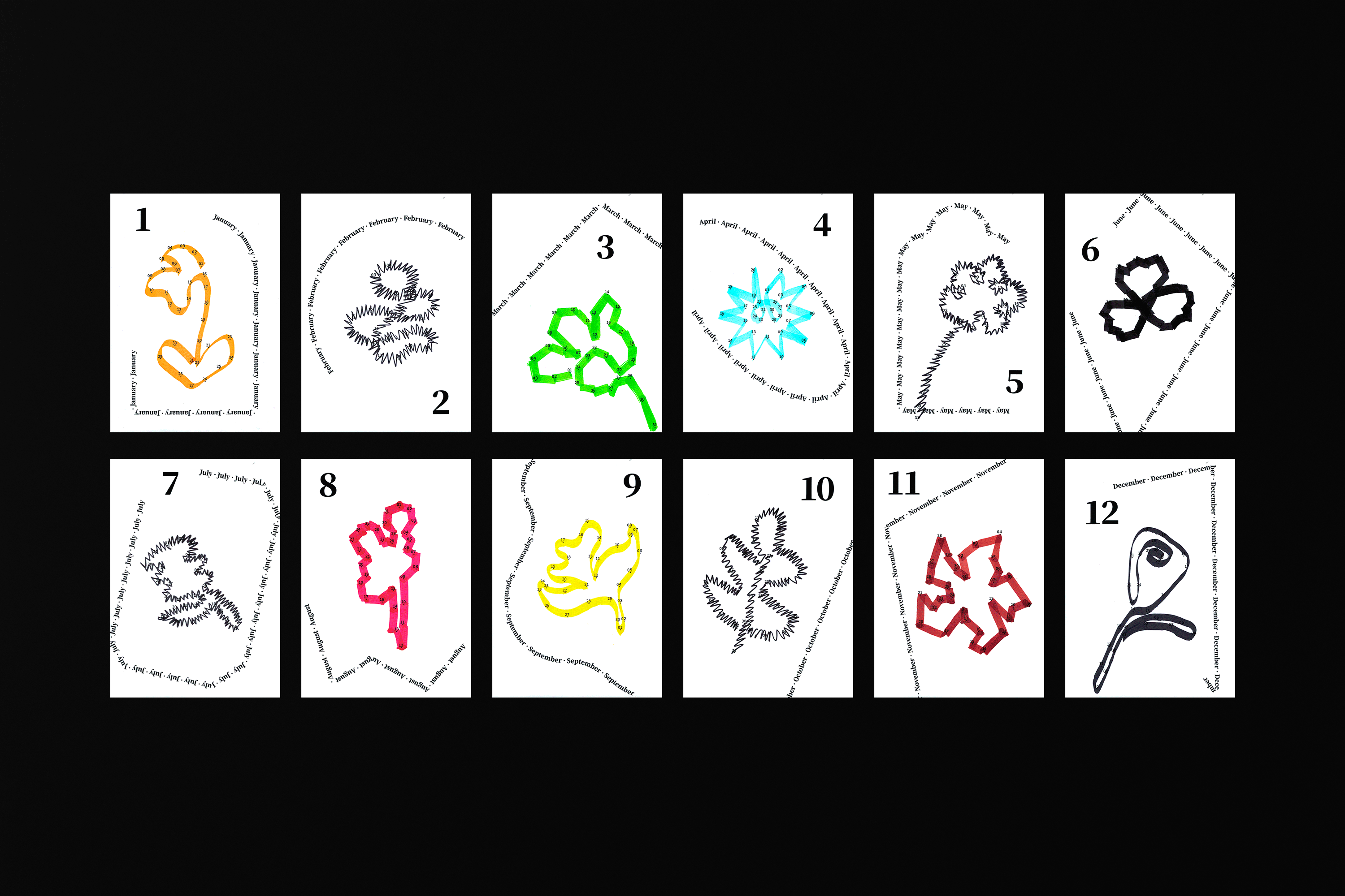 Blooming Calendar 花曜日历（图ZMjQyNjIxMDM2） - 宣传物料 - 站酷设计师参考线Guideswork原创素材 - 站酷ZCOOL