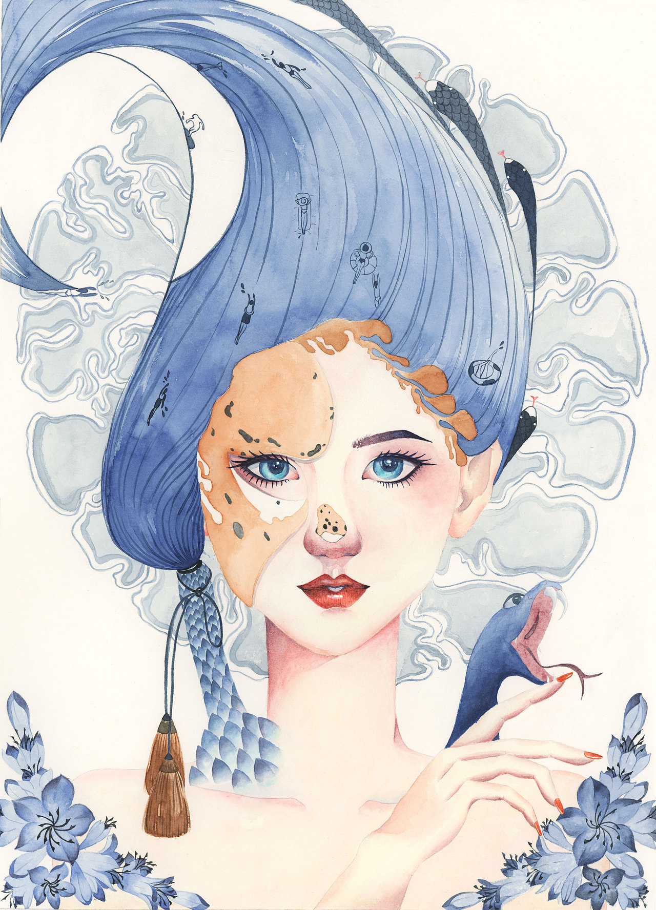 水彩插画