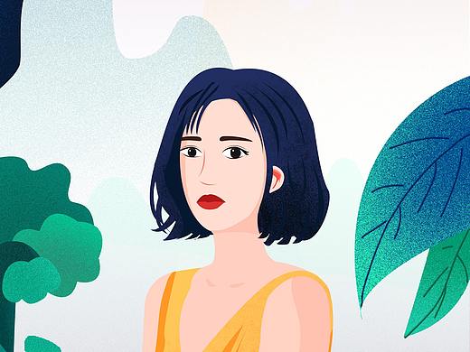 森林女孩（个人主页-ZNDU5NTgzODA=） - 创作习作 - 站酷设计师阿Sunny原创素材 - 站酷ZCOOL