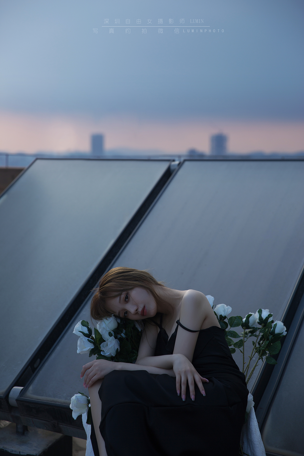 天台写真拍摄 情绪片 暗黑 深圳个人写真摄影