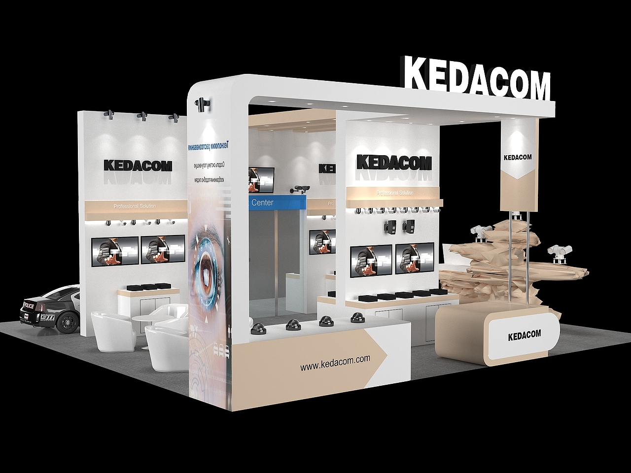 尝试做的一组展厅建模,盼望以后能有机会做的更好吧