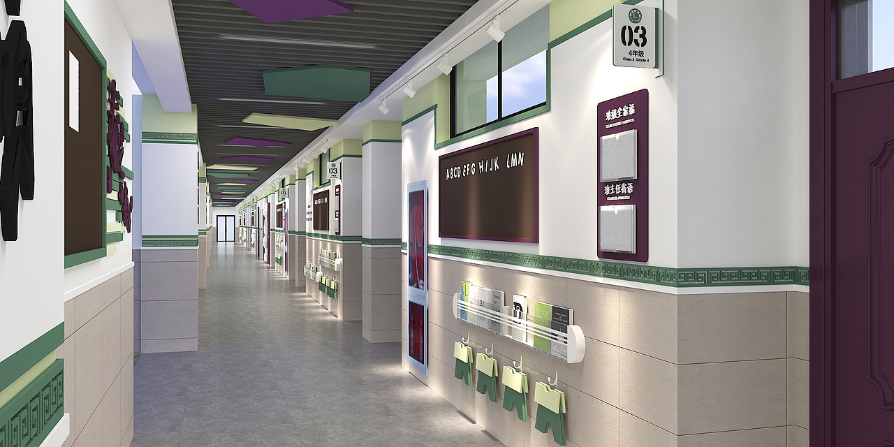 校园文化-主题楼道（图ZMjQ4ODU2NzY0） - 其他空间 - 站酷设计师Zachary01原创素材 - 站酷ZCOOL