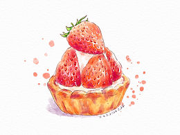 手绘美食插画
