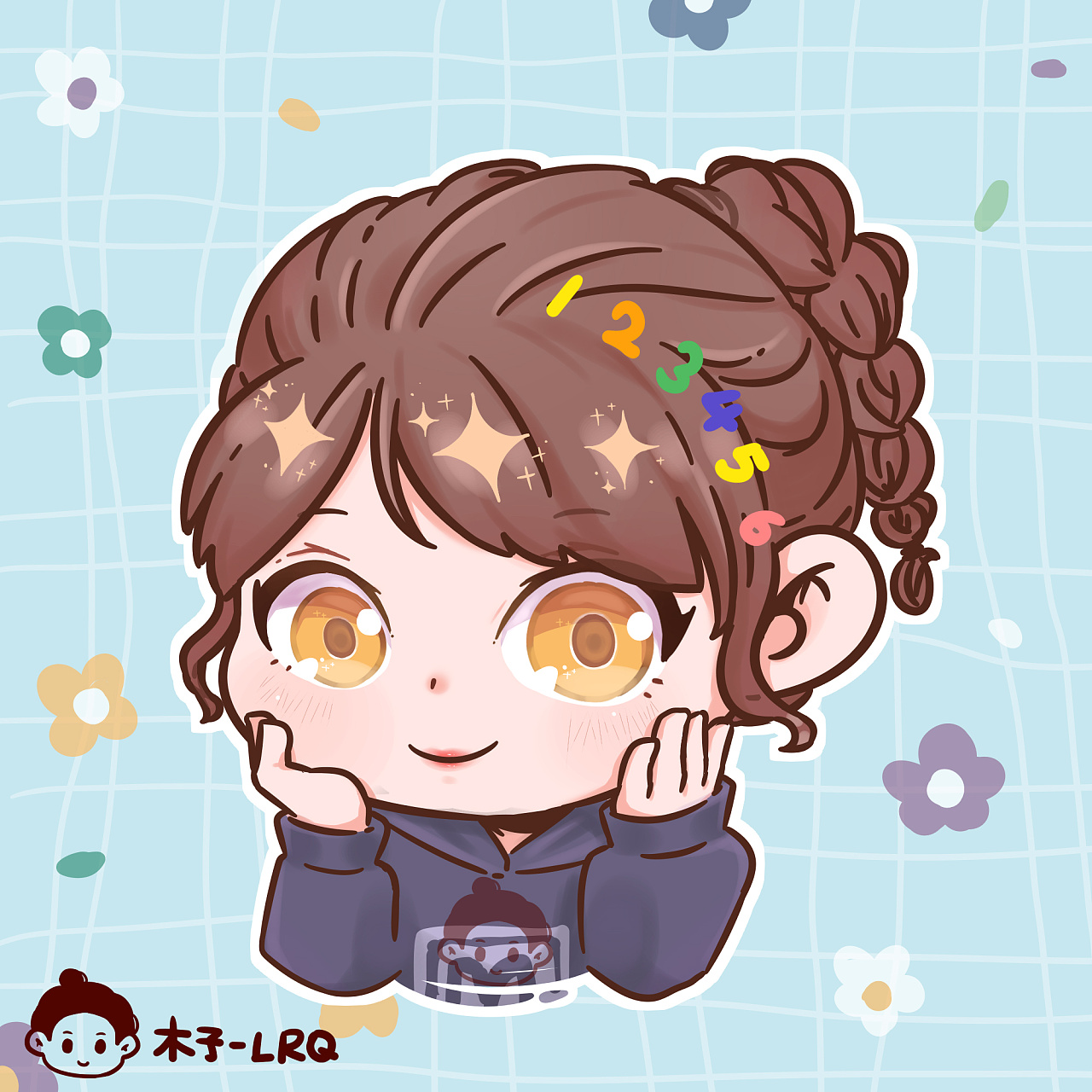 一组q版头像|插画|艺术插画|木子lrq - 原创作品 - 站酷 (zcool)