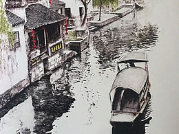 马国斌钢笔画作品