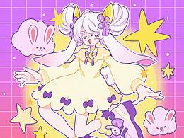 插画练习 | 最近的画的小女孩们