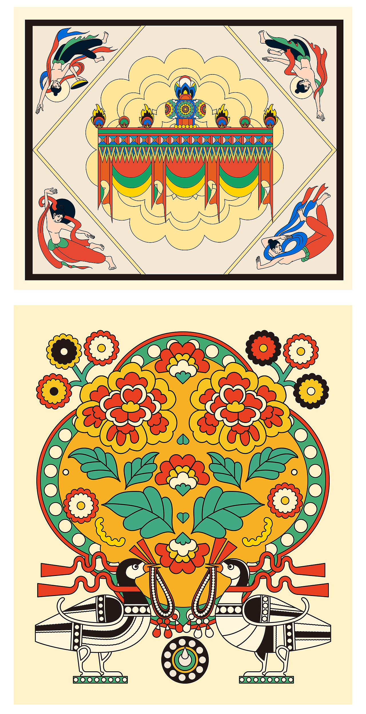 天马行空设计大赛-供养人群像