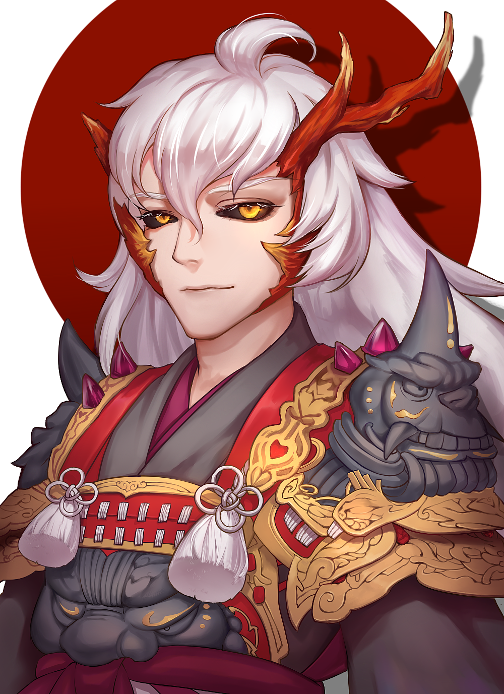 茨木童子同人插画作品信息创作时间2017/06/05创作工具painttoolsai