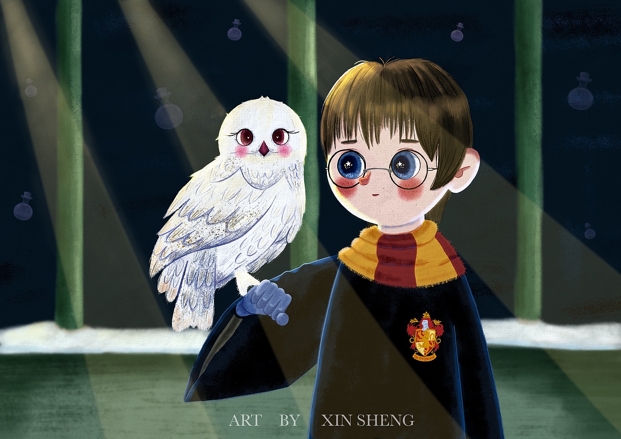 哈利波特|插画|儿童插画|心声voice_原创作品-站酷zcool