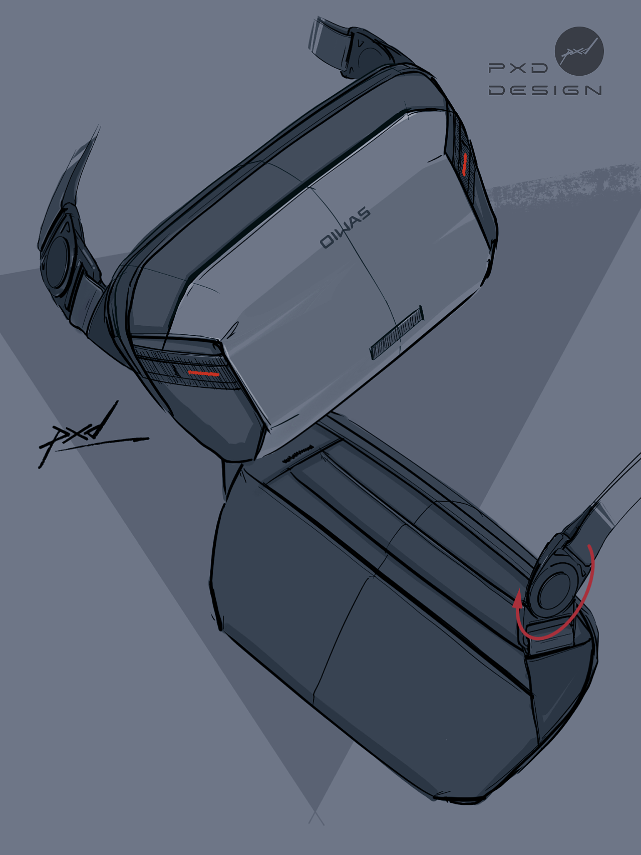 【从纸上到身上】一款简约设计的随行小包