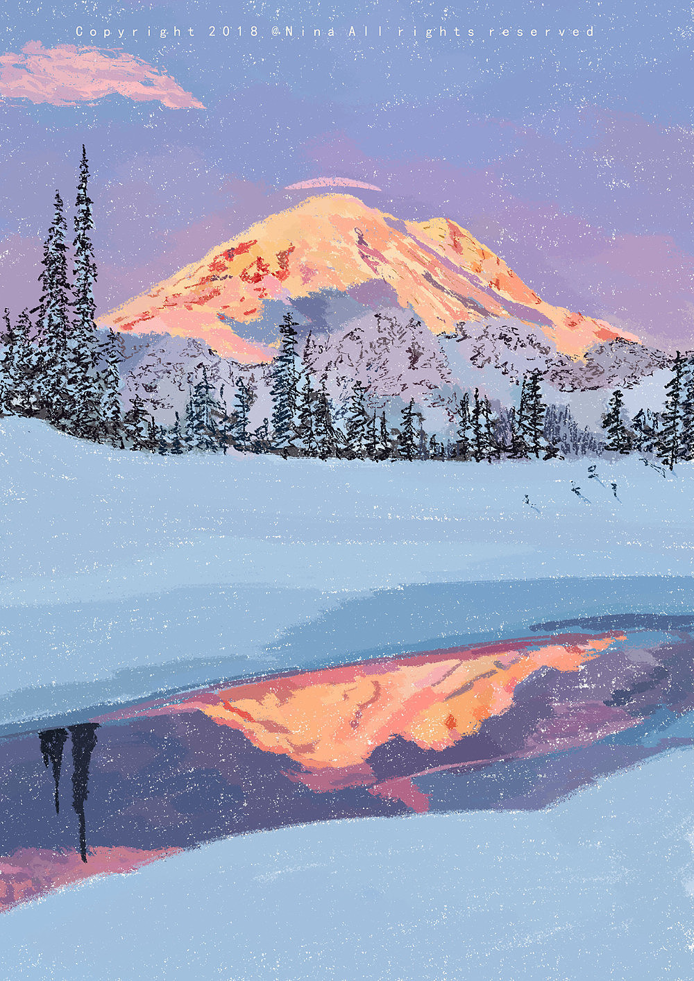 下雪啦（圖ZMTM3NTQzODI0） - 藝術(shù)插畫 - 站酷設(shè)計師Joynii原創(chuàng)素材 - 站酷ZCOOL