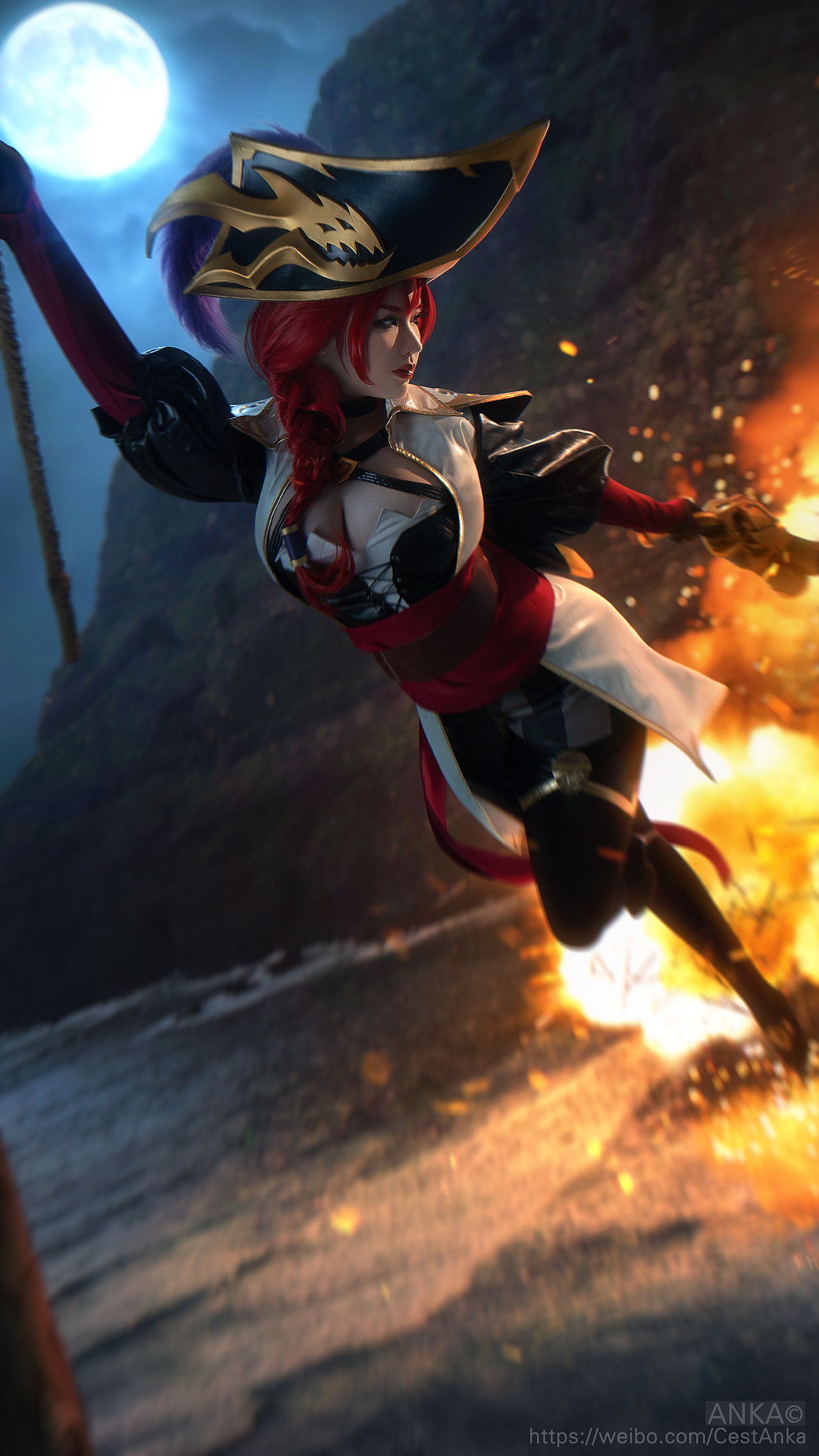 英雄联盟女枪厄运小姐cosplay正片lol赏金女船长