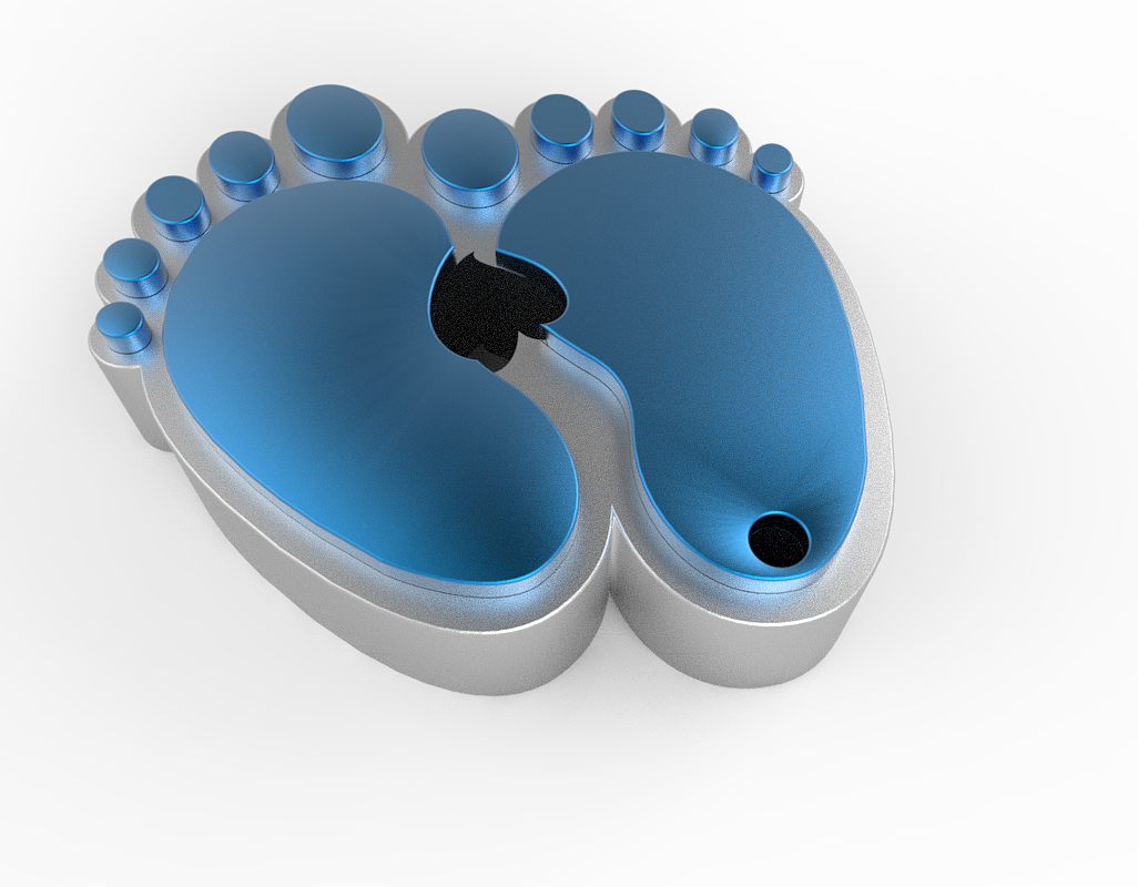 工艺产品-脚丫的建模