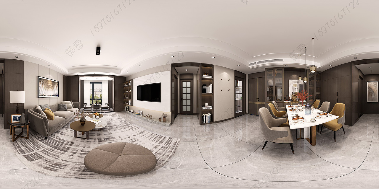 港式轻奢客餐厅卧室