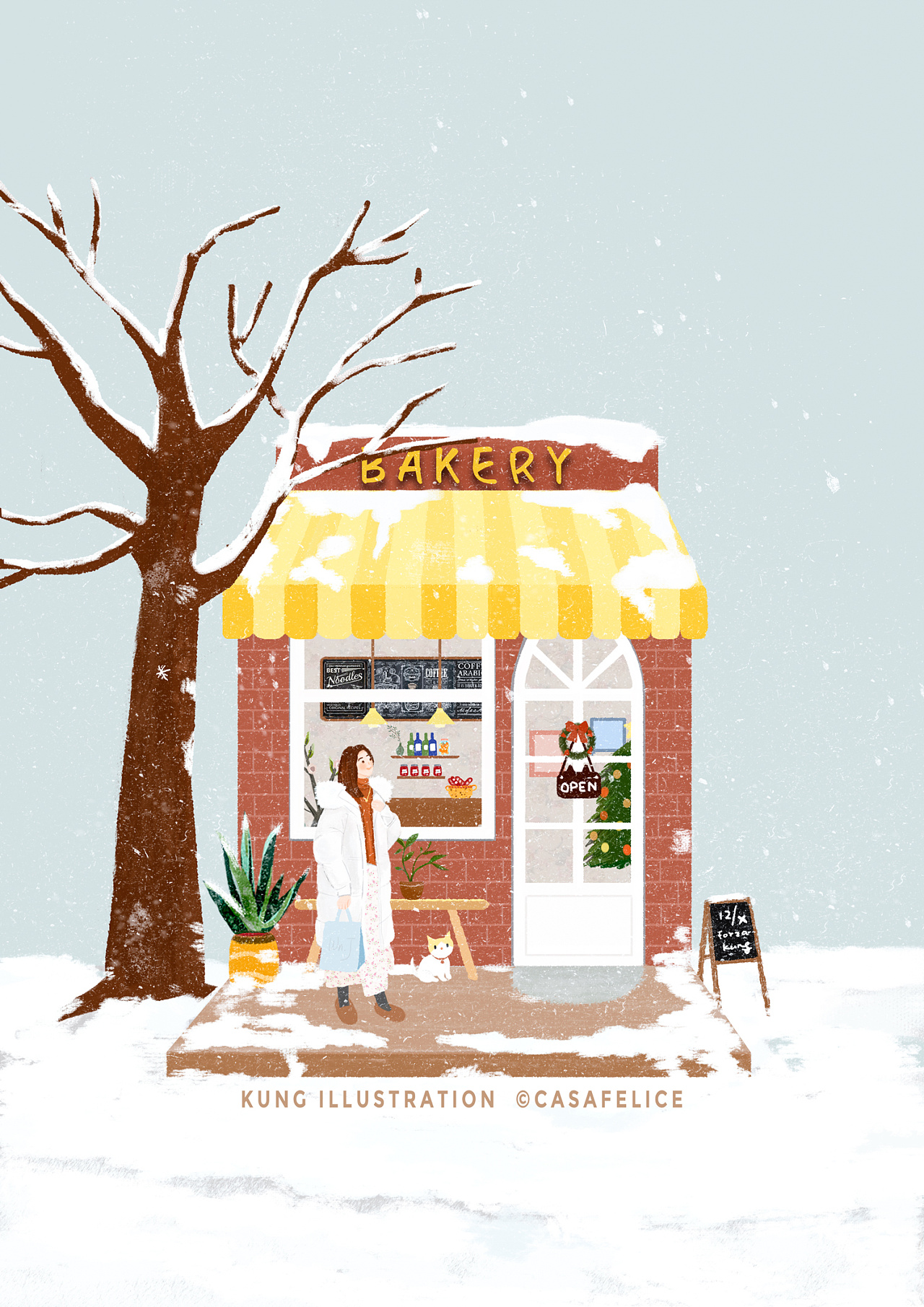 街边小店|插画|创作习作|悦舍casafelice - 原创作品 - 站酷 (zcool)