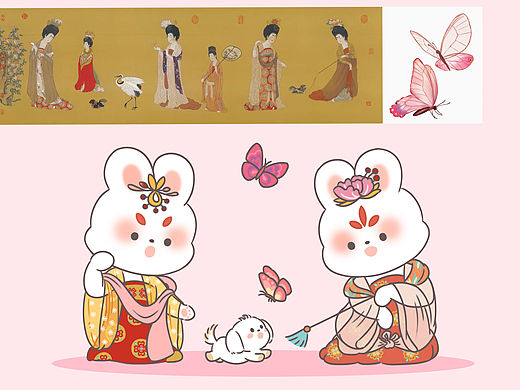 《🐰仕女 三》（个人主页-ZNjMyMTc1Mjg=） - 儿童插画 - 站酷设计师是八点二十呀原创素材 - 站酷ZCOOL