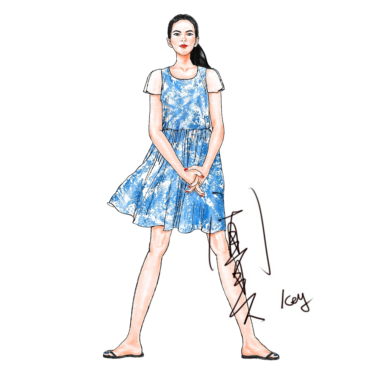 fashion时装插画-Summer篇（图ZNDc4OTYwOTI=） - 商业插画 - 站酷设计师阗真原创素材 - 站酷ZCOOL