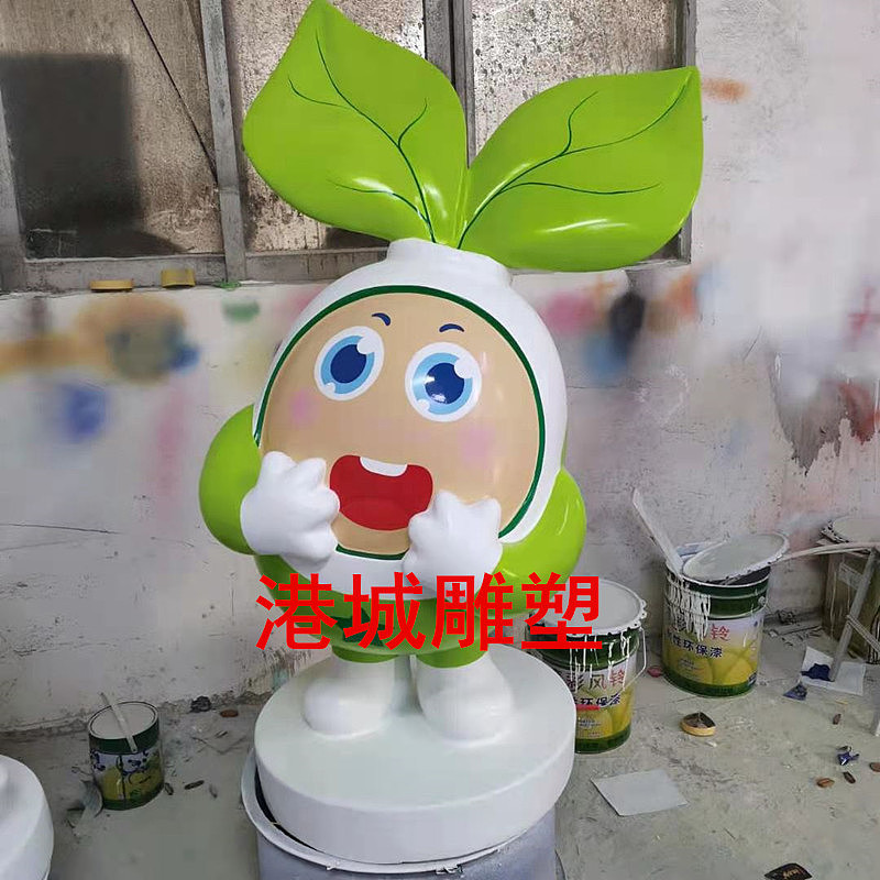 幼儿园IP形象吉祥物公仔雕像玻璃钢卡通娃娃人玩偶雕塑