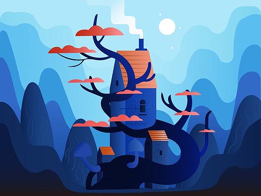 风景插画