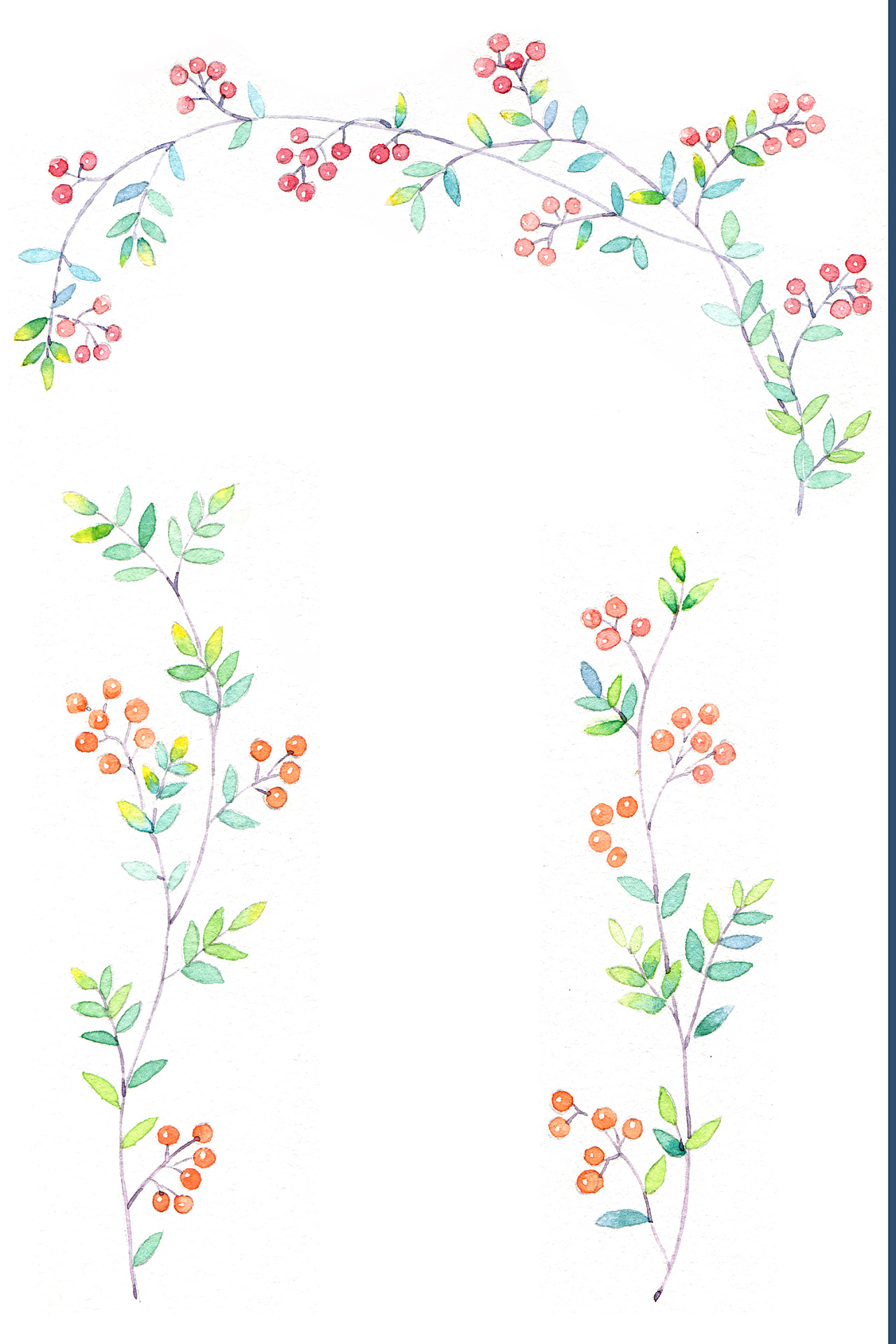 卡通手绘花卉花边框图片素材免费下载 - 觅知网