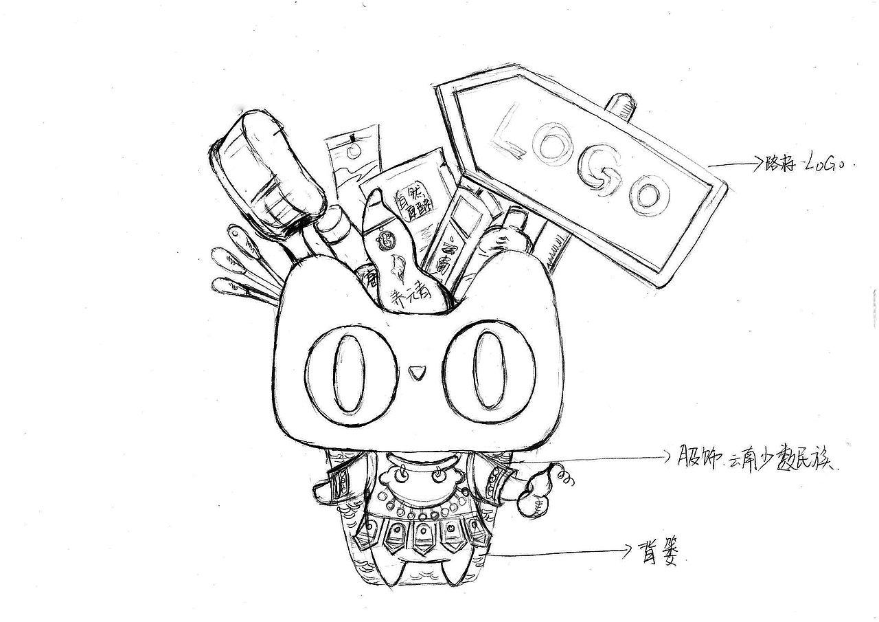 云南白药淘宝捉猫猫AR形象（图ZMTEyMTI5MTY0） - 图案 - 站酷设计师睿晨原创素材 - 站酷ZCOOL