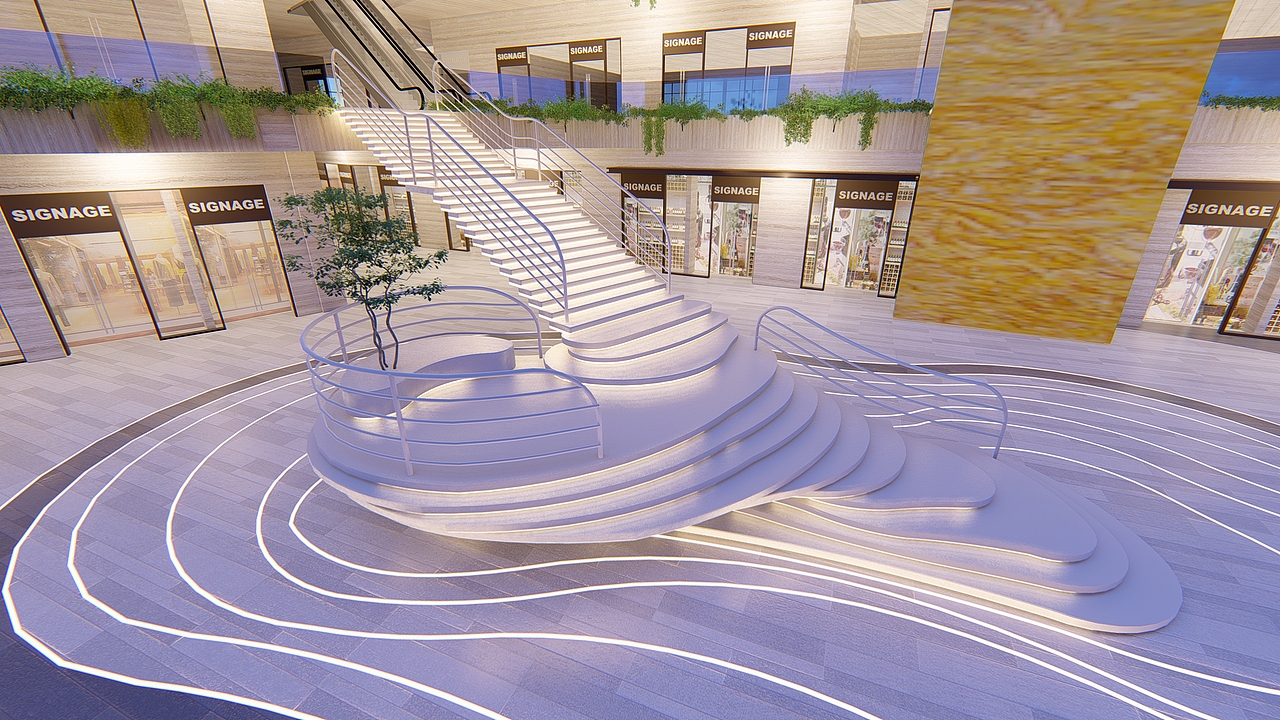 “梯田天梯”成都商业广场景观概念设计 | 景观设计（图ZMTg4MjU2MzMy） - 景观设计 - 站酷设计师足也空间设计原创素材 - 站酷ZCOOL