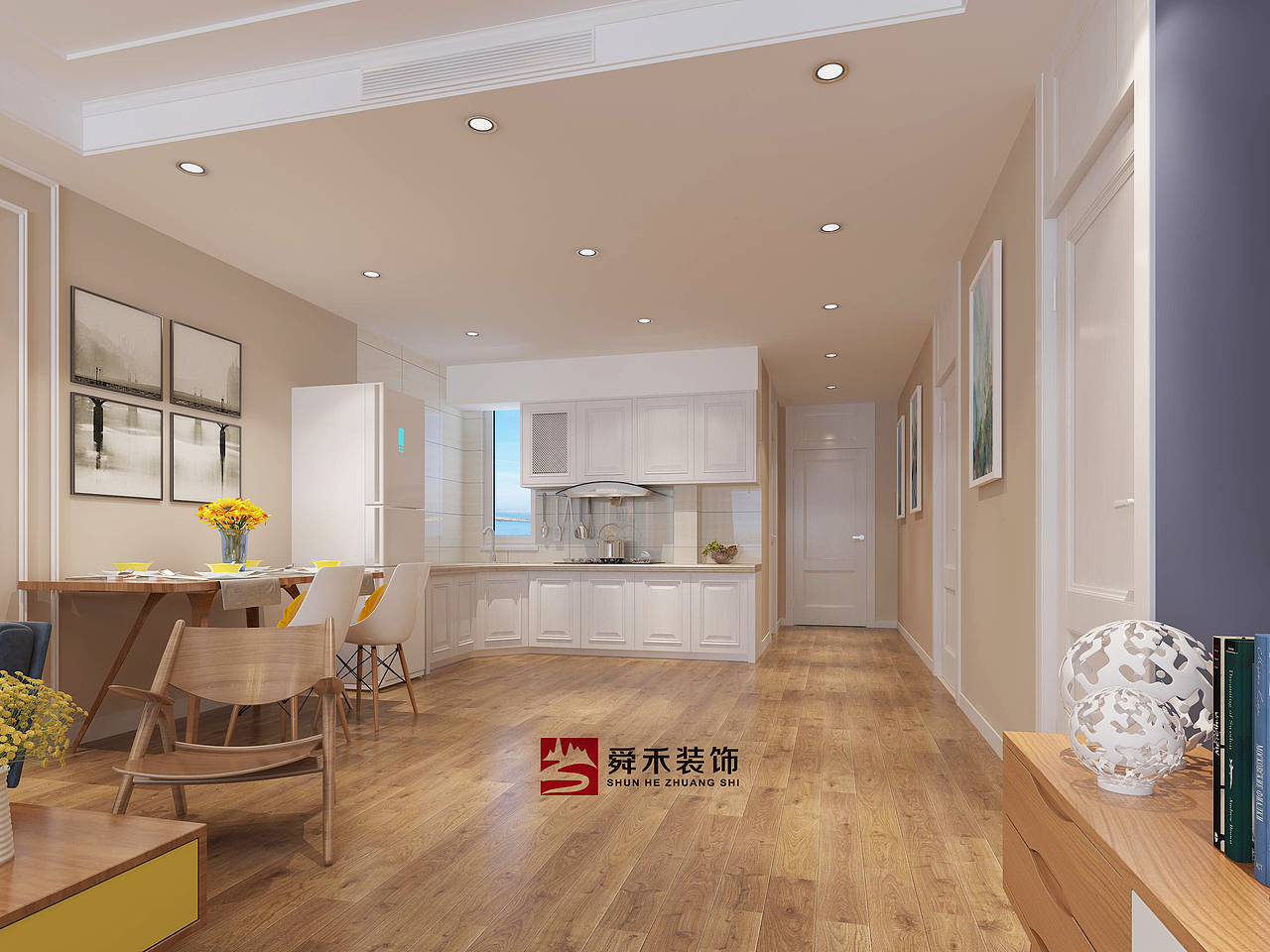 青岛海景度假民宿装修设计--山东舜禾装饰