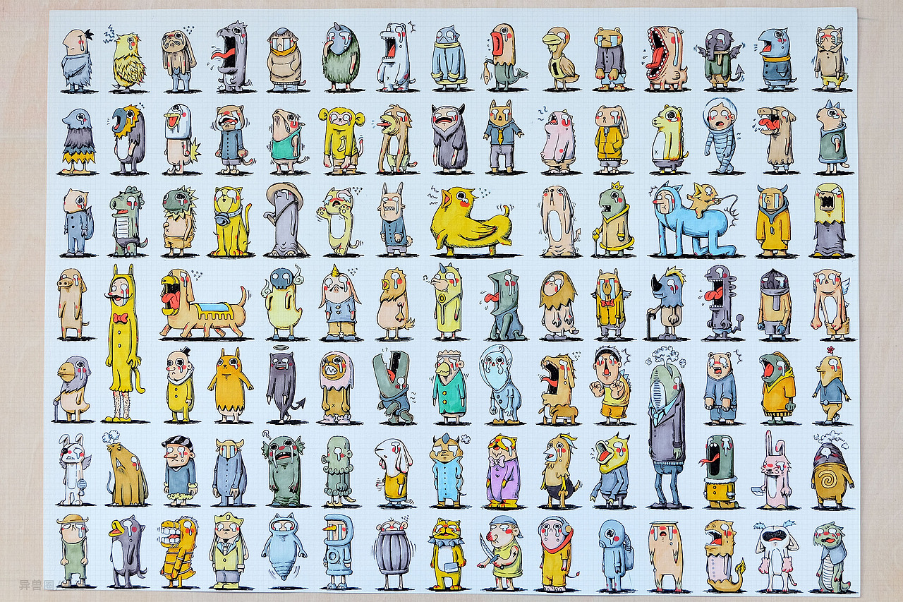 【异兽圈】400个情绪化小人（图ZNjAwODE3MjA=） - 创作习作 - 站酷设计师罗元元元原创素材 - 站酷ZCOOL