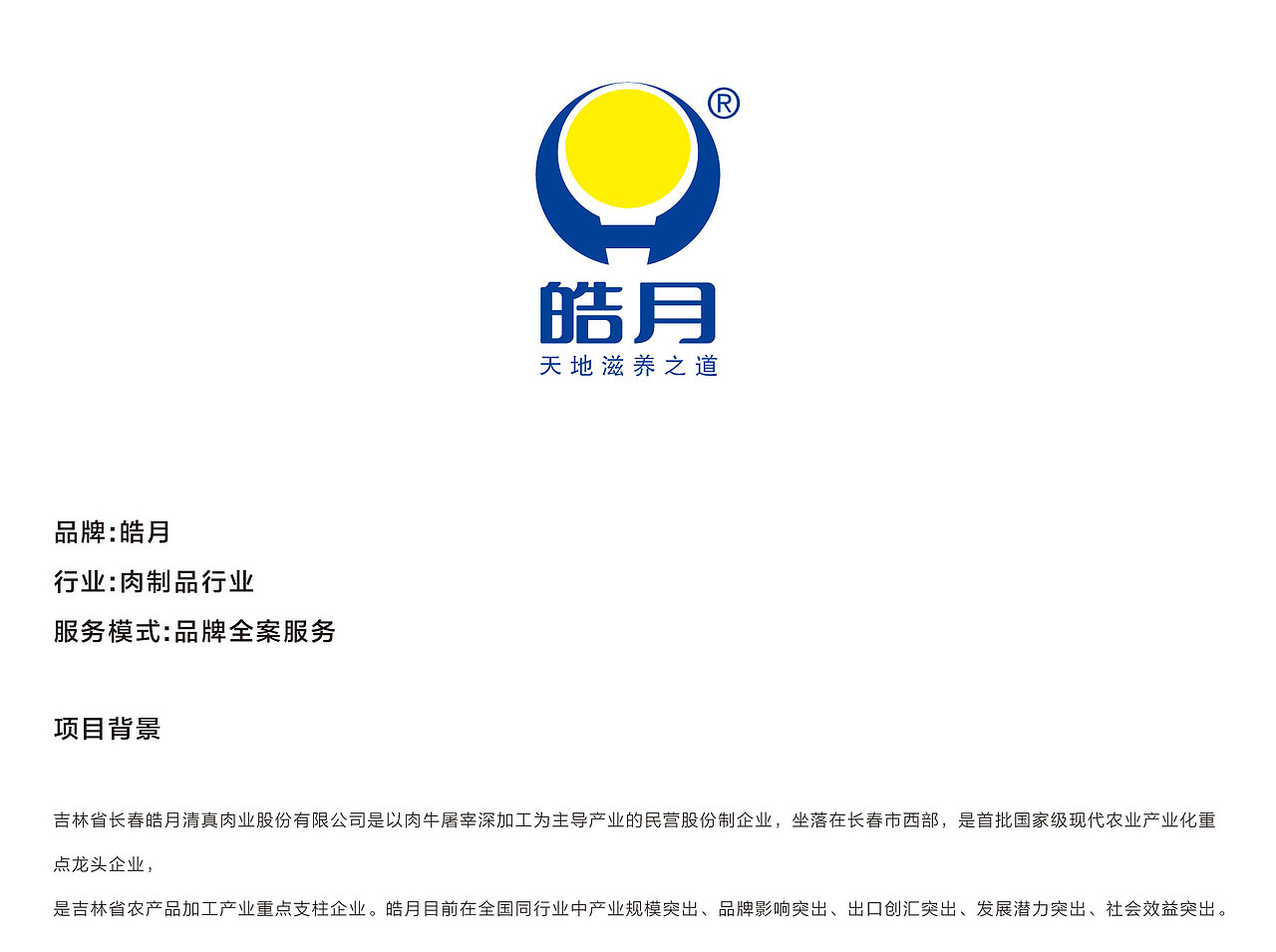 皓月品牌全案服务