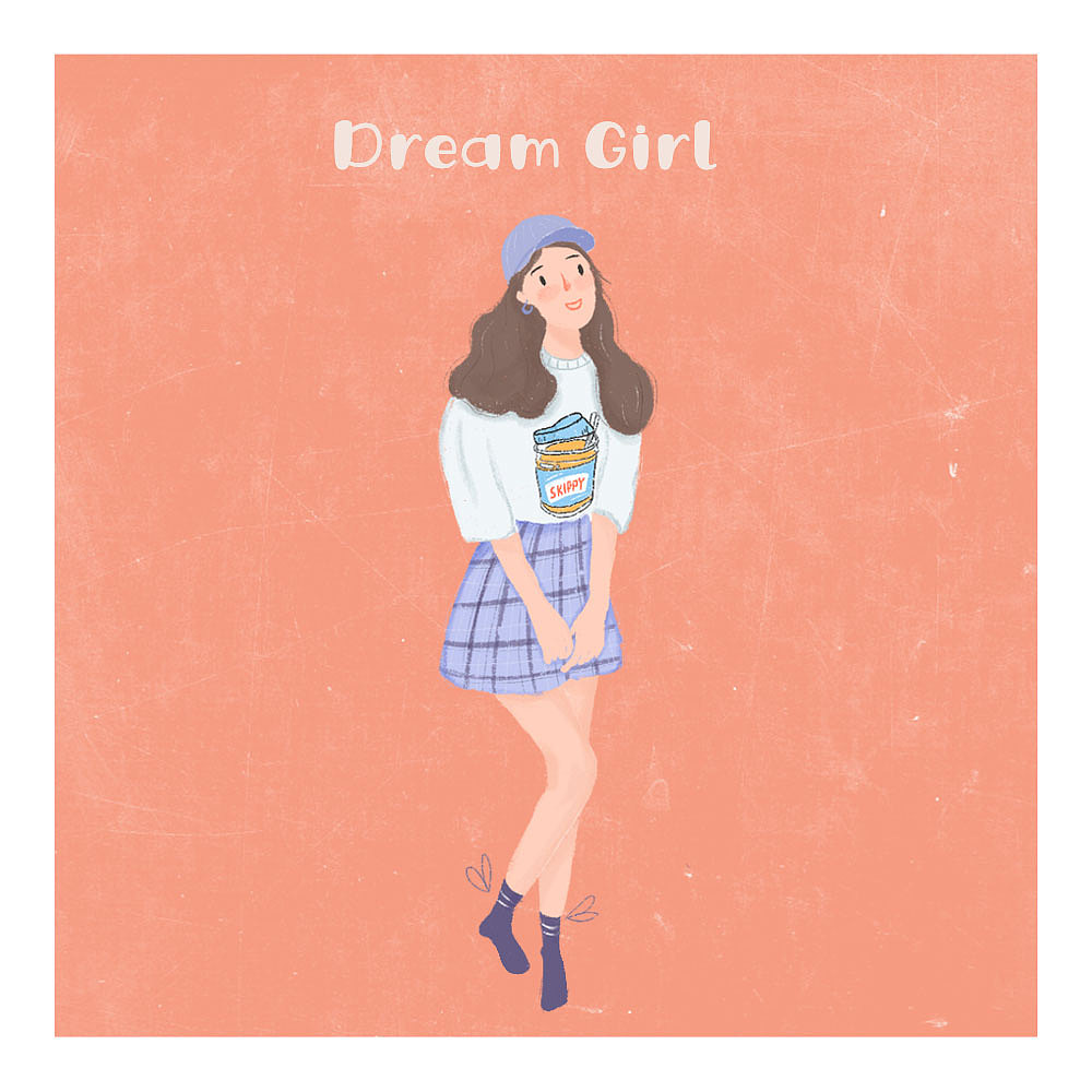 「人物插画」——女孩（图ZMTM1NzY3MDA4） - 创作习作 - 站酷设计师比梦还遥远原创素材 - 站酷ZCOOL