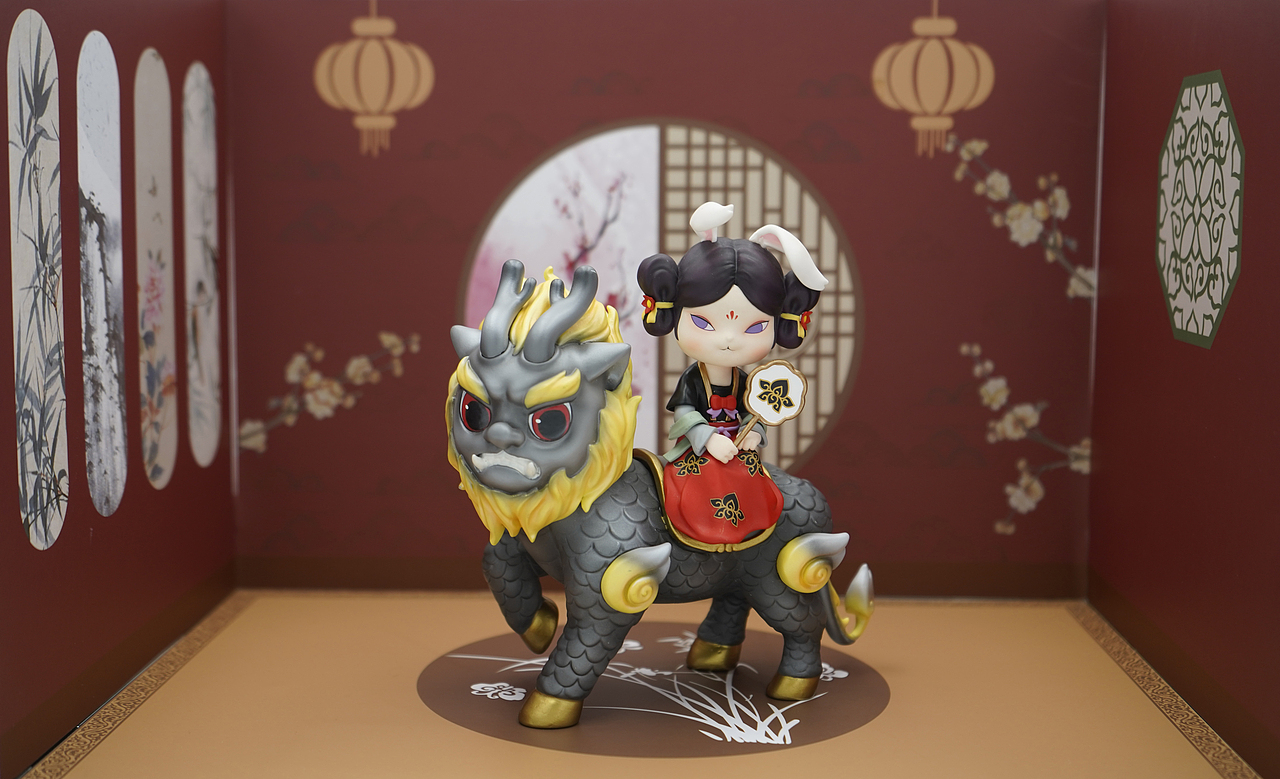 国风潮玩手办伏兽兔（图ZMjc1NjAwMzY0） - 玩具 - 站酷设计师猫A信手办设计原创素材 - 站酷ZCOOL