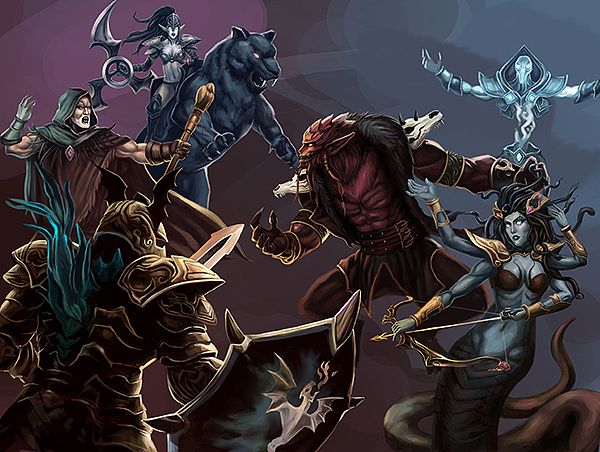 刀塔6.74loading图【临摹手绘板练习】（图ZMTI0NTEzMzY=） - 创作习作 - 站酷设计师腰果君_QK原创素材 - 站酷ZCOOL