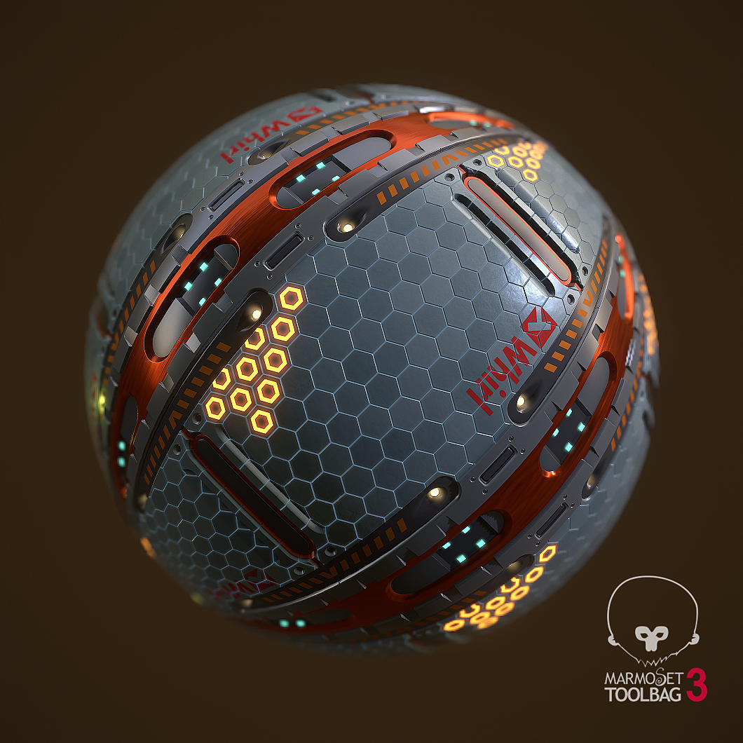 substance designer科幻硬表面练习