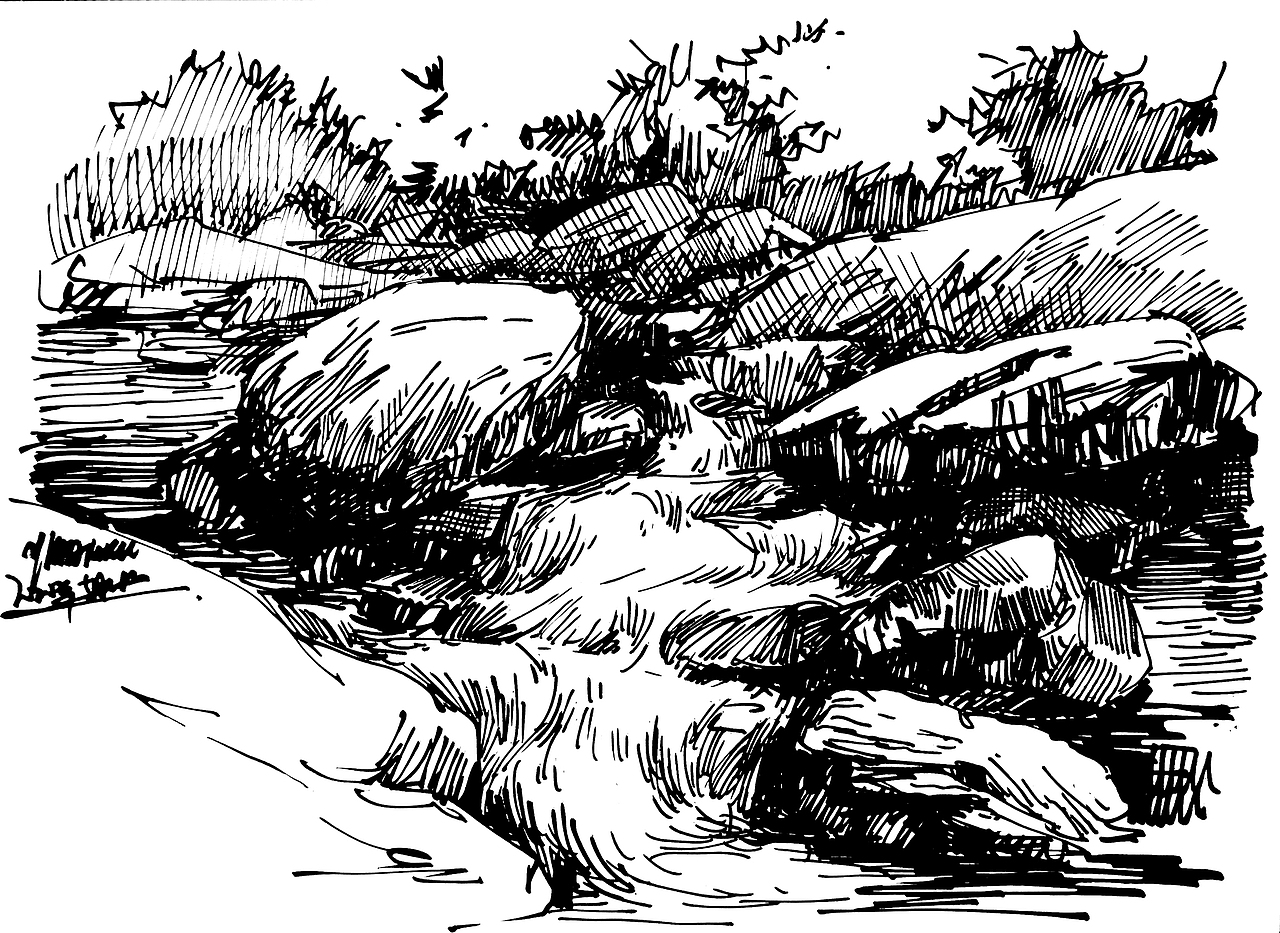 笔尖下的黑白世界-白鹿猿钢笔速写作品(2020精选)