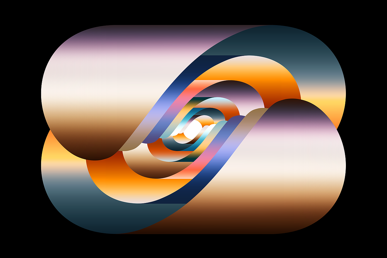 磨砂玻璃效果 - 色彩融合渐变