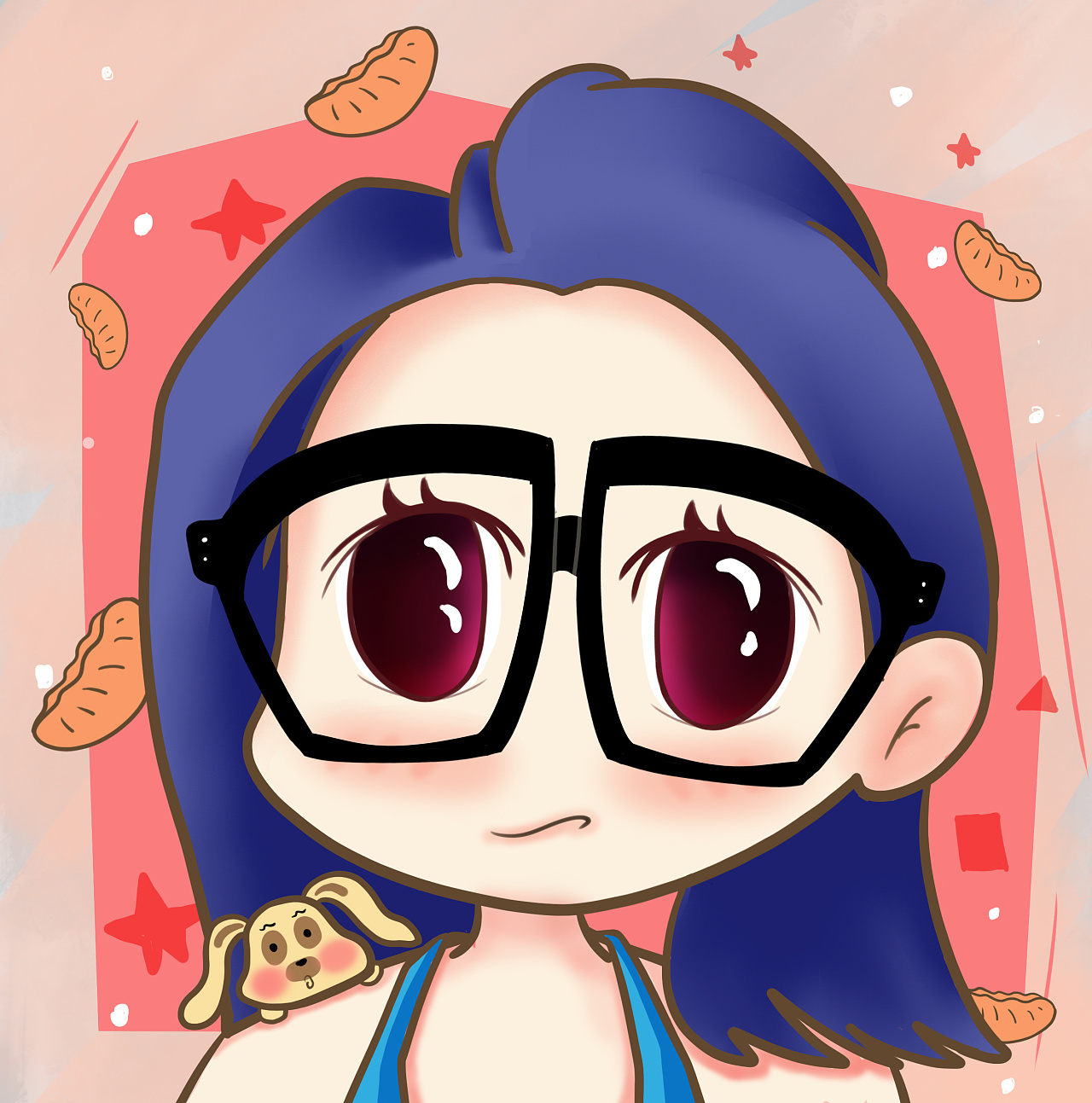 q版动漫半身|动漫|其他动漫|一个图层 - 原创作品 - 站酷 (zcool)