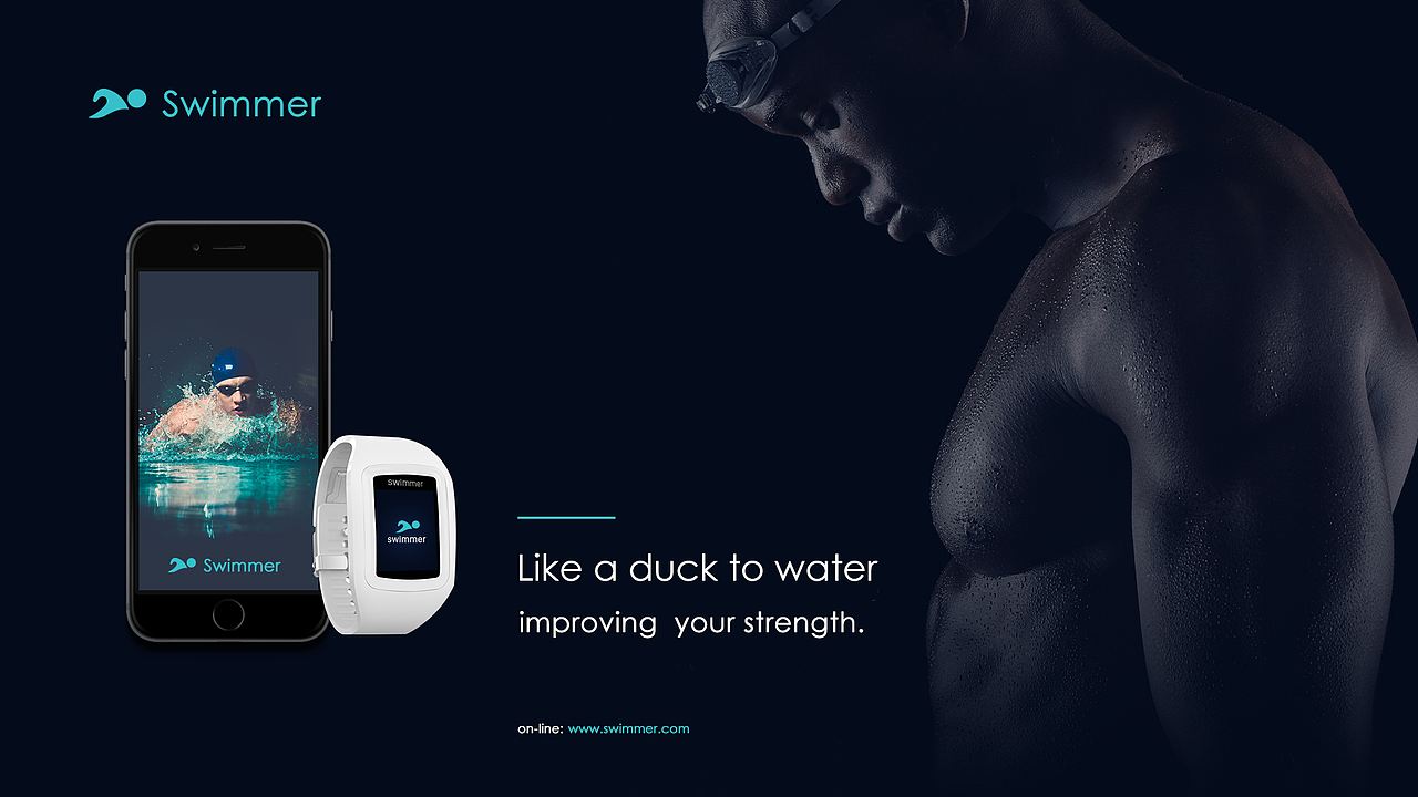 一款实时监测游泳数据的App。