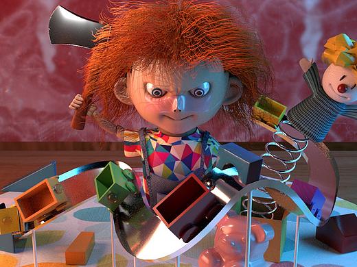 第一次C4D作品《娃娃》