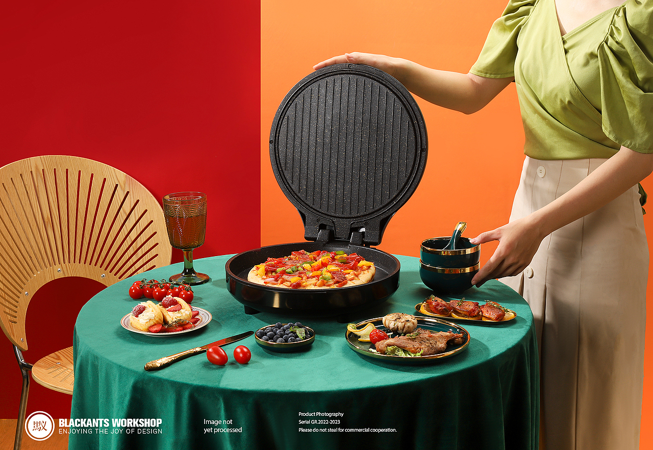 小家电摄影 | 双面电饼铛 ✖ Blcakants