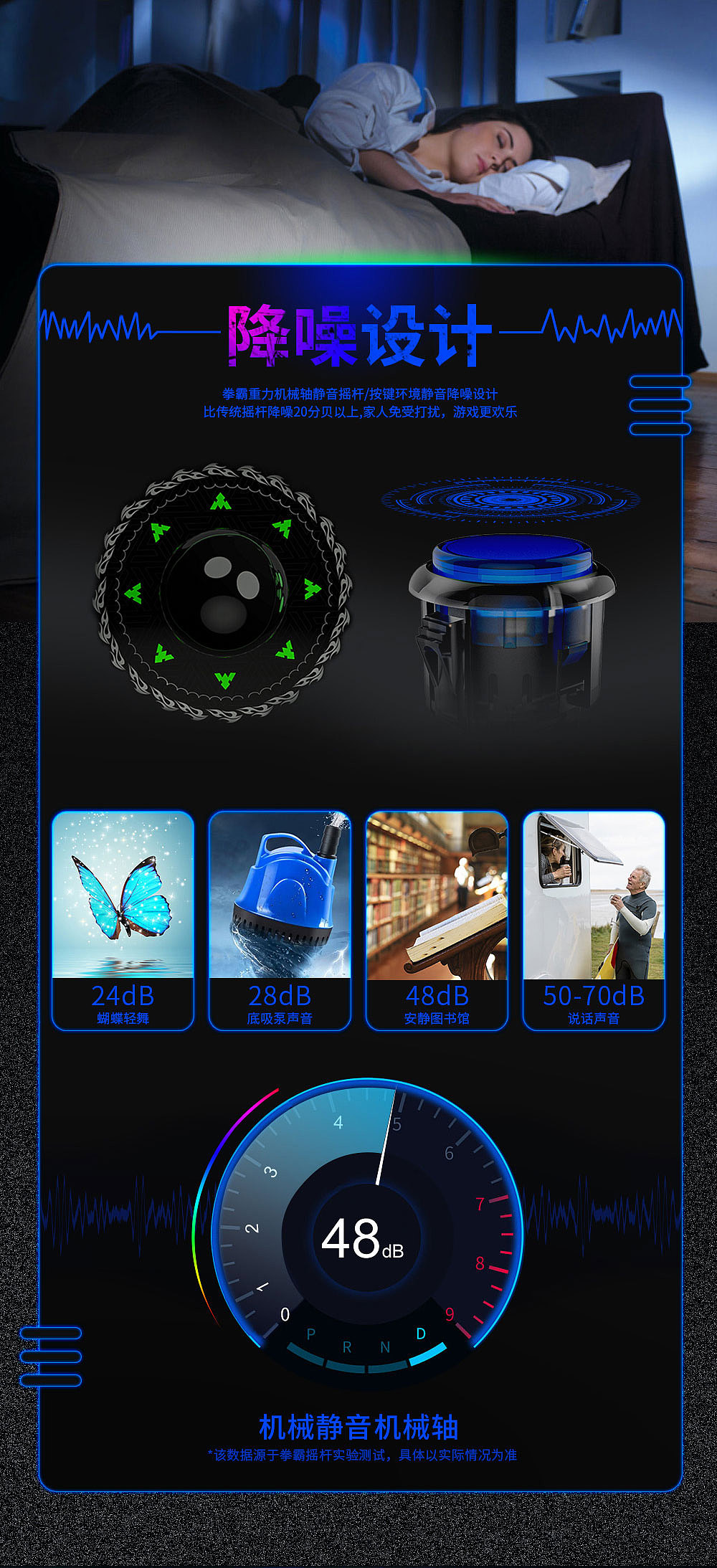 电商详情页之Q8游戏PC摇杆详情页