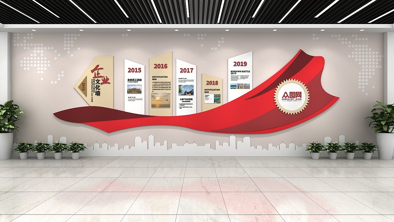 企业发展历程文化墙