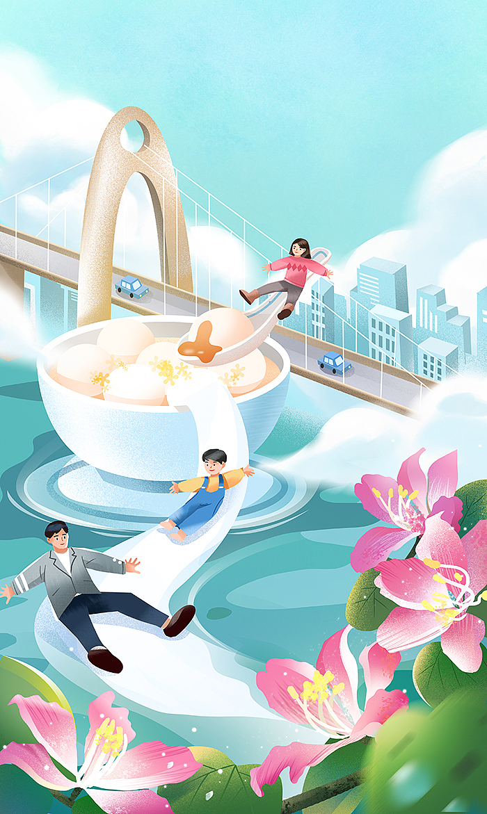 节气插画（图ZMjUwMzQ4NzQ0） - 商业插画 - 站酷设计师小小雪F原创素材 - 站酷ZCOOL